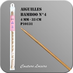 Aiguilles bamboo 33cm 4mm