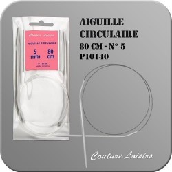 Aiguille circulaire 80cm - 5mm