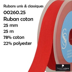 Ruban coton - 25mm