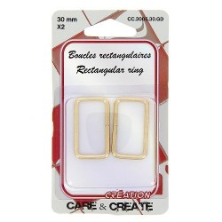 Boucles rectangulaires 30mm...