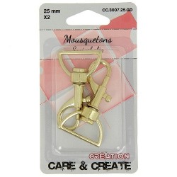 Mousquetons 25mm - x2