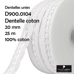 Dentelle coton 20mm