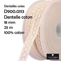Dentelle coton 18mm