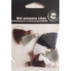 Mini pompons Tendance 3cm x6