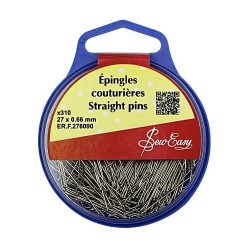 Epingles Couturières de 27mm x 0,66mm-Boite de 310 