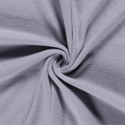 Tissu Polaire polyester gris