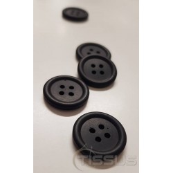 Boutons simples noirs - 20mm