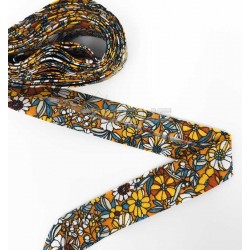 Biais fantaisie fleurs