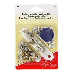 Boutons pressions nickel -...