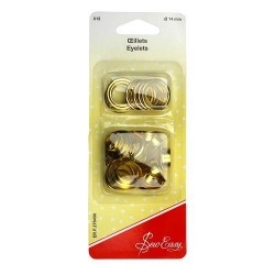oeuillets coloris or diam 14mm