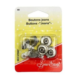 boutons pour jeans coloris...